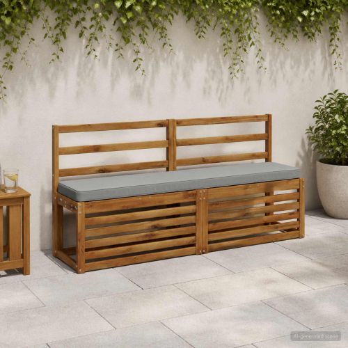 Калъфи за пейки, 2 части VUGHT 2 pcs 100% полиестер Сиво