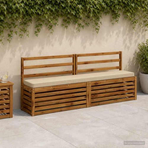 Калъфи за пейки, 2 части VUGHT 2 pcs 100% полиестер Бежово