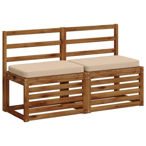 Калъфи за пейки, 2 части VUGHT 2 pcs 100% полиестер Кремаво