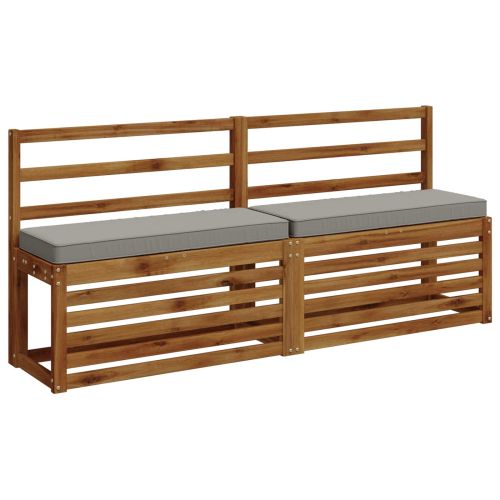 Калъфи за пейки, 2 части VUGHT 2 pcs 100% полиестер Сиво