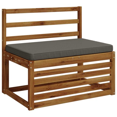 Калъф за пейка, 1 част VUGHT 100% полиестер Сиво 60 x 50 x 5 см