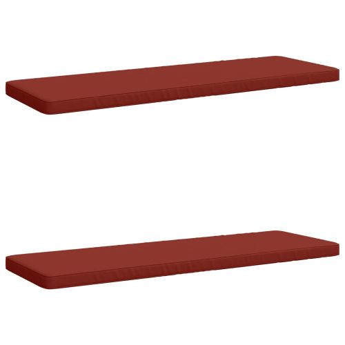 Калъфи за пейки, 2 части VUGHT 2 бр. 100% полиестер Червено
