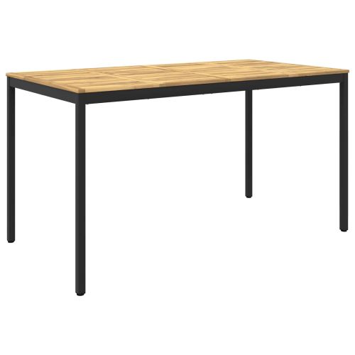 Градинска бар маса Бяло и черно 196 x 100,5 x 105 см