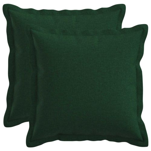 Възглавница HOUTEN 2 бр. Тъмнозелено Изкуствен лен