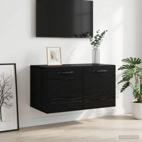Стенен шкаф 60 x 36,5 x 35 cm Инженерна дървесина Черен дъб