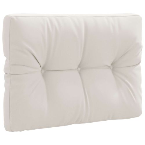 Възглавница за палет VIANEN 100% полиестер Бяло 70 x 40 x 12 cm