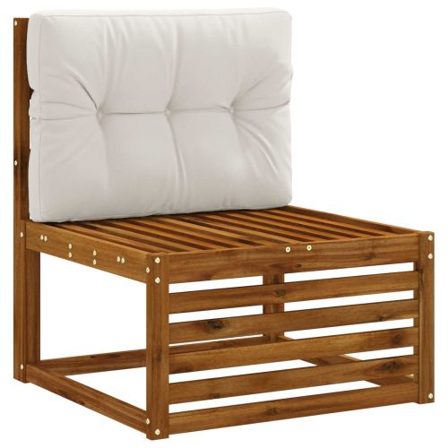 Възглавница за палет VIANEN 100% полиестер Бяло 70 x 40 x 12 cm