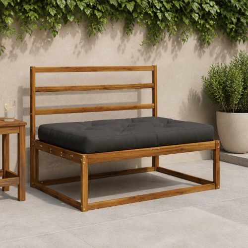 Кушон за палет VIANEN 100% полиестер Антрацит 120 x 80 x 12 cm