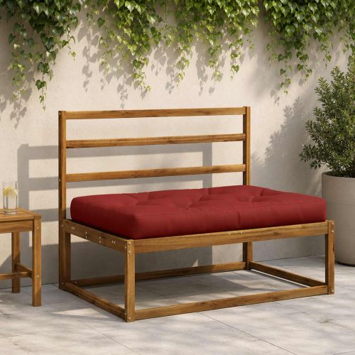 Кушон за палет VIANEN 100% полиестер Червено 120 x 80 x 12 cm