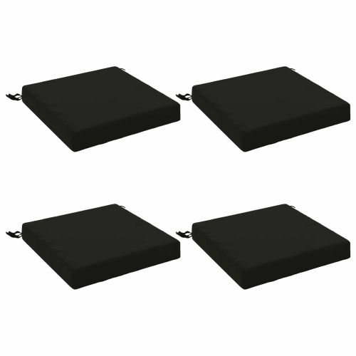 Кушони за сядане, 4 броя SOEST 4 бр. 100% полиестер Черно