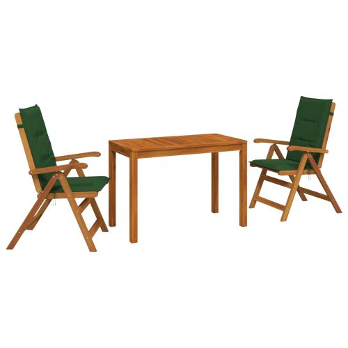 Garden Dining Set Натурално Солидно акациево дърво