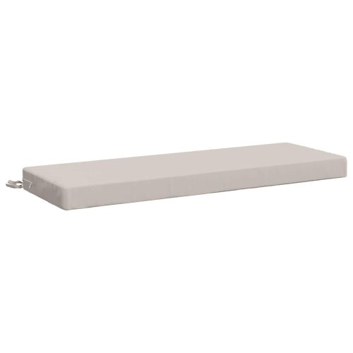 Възглавница за пейка SOEST 100% полиестер Бяло 110 x 40 x 8 см