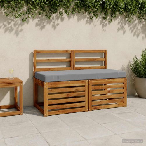 Възглавница за пейка SOEST 100% полиестер Сиво 120 x 50 x 8 см
