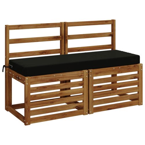 Възглавница за пейка SOEST 100% полиестер Черно 120 x 40 x 8 см