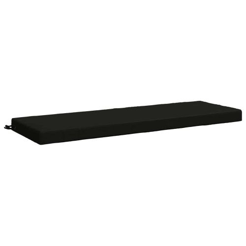 Възглавница за пейка SOEST 100% полиестер Черно 150 x 50 x 8 см