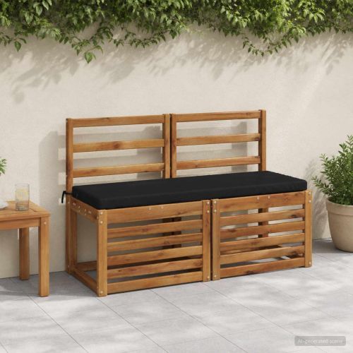 Възглавница за пейка SOEST 100% полиестер Черно 110 x 40 x 5 см