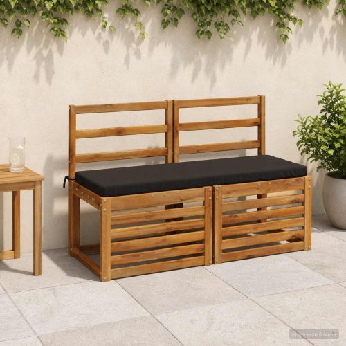 Възглавница за пейка SOEST 100% полиестер Черно 110 x 40 x 5 см