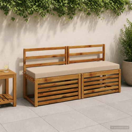 Възглавница за пейка SOEST 100% полиестер Пясък 160 x 40 x 8 см