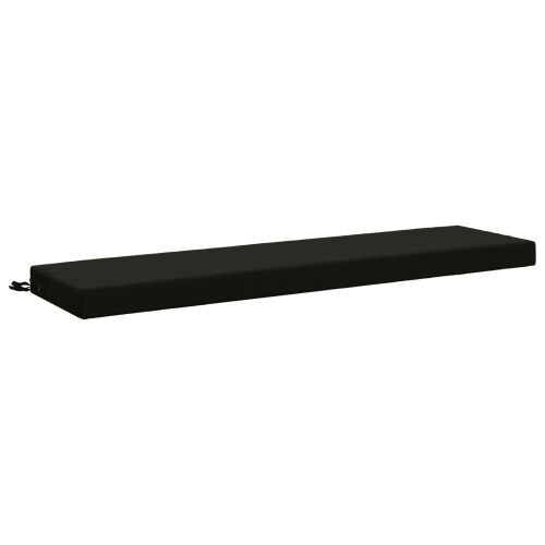 Възглавница за пейка SOEST 100% полиестер Черно 140 x 40 x 8 см