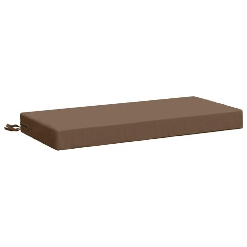 Възглавница за пейка SOEST 100% полиестер Таупе 80 x 40 x 8 cm