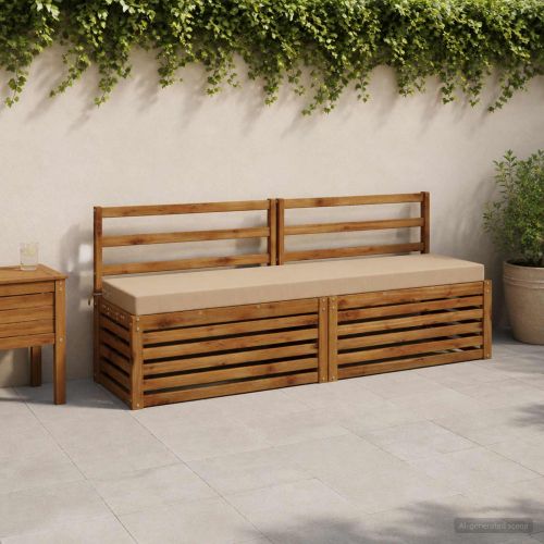 Възглавница за пейка SOEST 100% полиестер Пясък 200 x 40 x 8 см