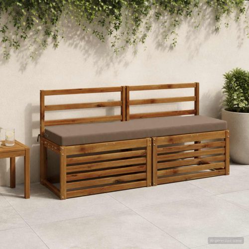 Възглавница за пейка SOEST 100% полиестер Таупе 140 x 40 x 8 см