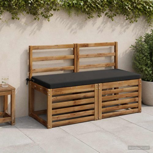 Възглавница за пейка SOEST 100% полиестер Черно 120 x 50 x 5 см