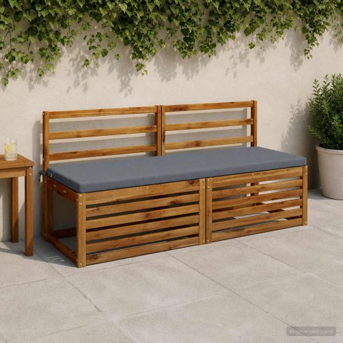 Възглавница за пейка SOEST 100% полиестер Синьо 150 x 50 x 5 см