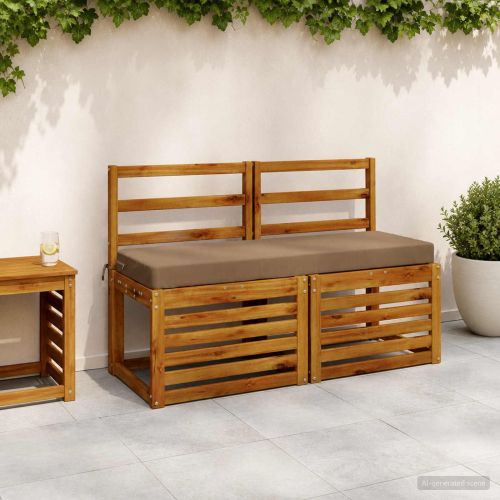 Възглавница за пейка SOEST 100% полиестер Таупе 110 x 40 x 8 см