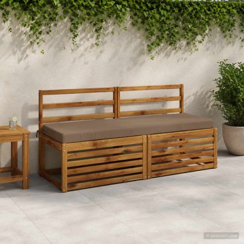 Възглавница за пейка SOEST 100% полиестер Таупе 140 x 50 x 8 см