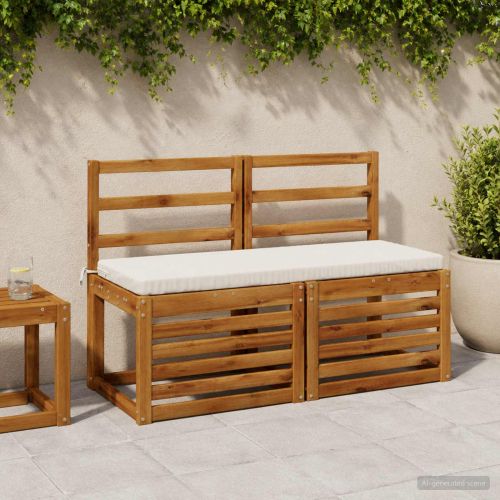 Възглавница за пейка SOEST 100% полиестер Бяло 110 x 40 x 5 см