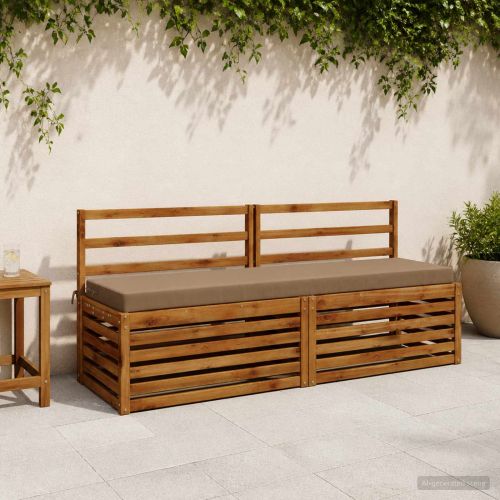Възглавница за пейка SOEST 100% полиестер Таупе 200 x 40 x 8 см
