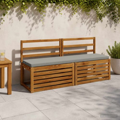 Възглавница за пейка SOEST 100% полиестер Сиво 140 x 40 x 5 см