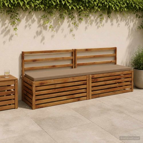 Възглавница за пейка SOEST 100% полиестер Таупе 200 x 40 x 5 см