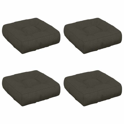 Кушони за сядане, 4 броя VIANEN 4 pcs 100% полиестер Антрацит