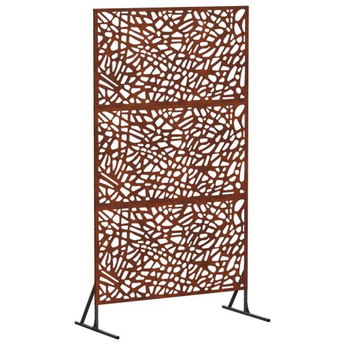 Екран за уединение 100 x 50 x 180 см Кортенова стомана