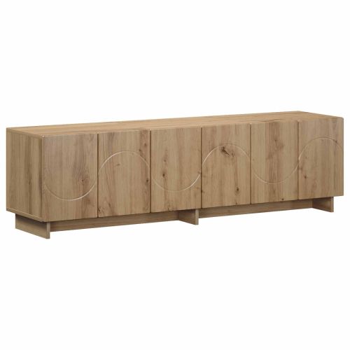 ТВ стойка 140 x 34,5 x 40 см Дъб артизан Инженерна дървесина