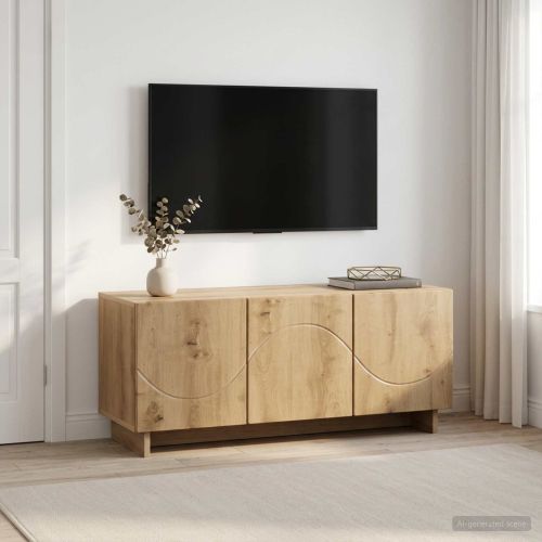 ТВ стойка 90 x 34.5 x 40 cm Дъб артизан Инженерна дървесина