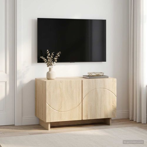 ТВ стойка 60 x 34.5 x 40 cm Дъб сонома Инженерна дървесина