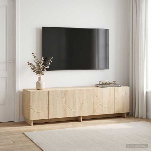 ТВ стойка 140 x 34,5 x 40 см Дъб сонома Инженерна дървесина