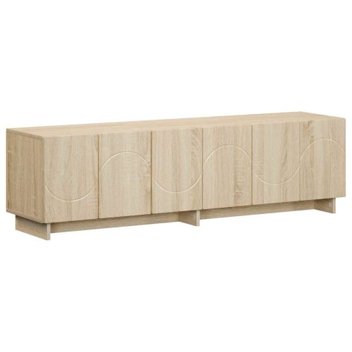 ТВ стойка 140 x 34,5 x 40 см Дъб сонома Инженерна дървесина
