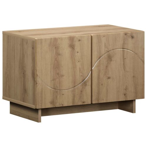 ТВ стойка 60 x 34.5 x 40 cm Дъб артизан Инженерна дървесина
