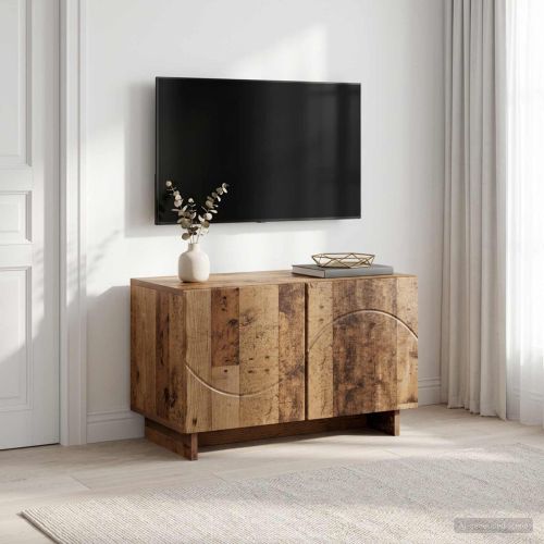 ТВ стойка 60 x 34.5 x 40 cm Старо дърво Инженерна дървесина