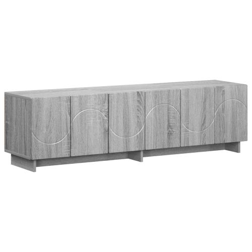 ТВ стойка 140 x 34,5 x 40 см Сив Сонома Инженерна дървесина