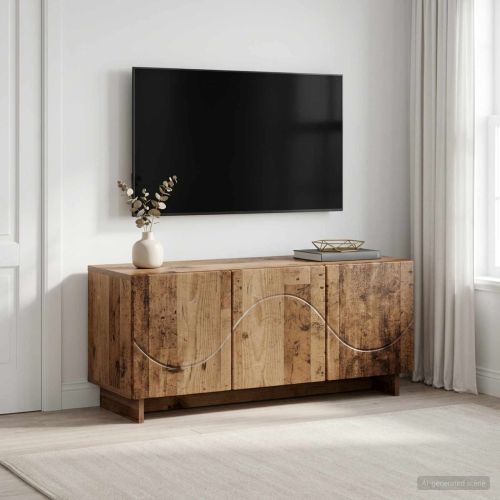 ТВ стойка 90 x 34.5 x 40 cm Старо дърво Инженерна дървесина