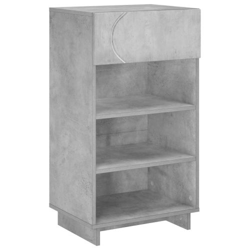 Шкаф за обувки 48 x 38 x 87,5 см Инженерно дърво Бетонно сиво