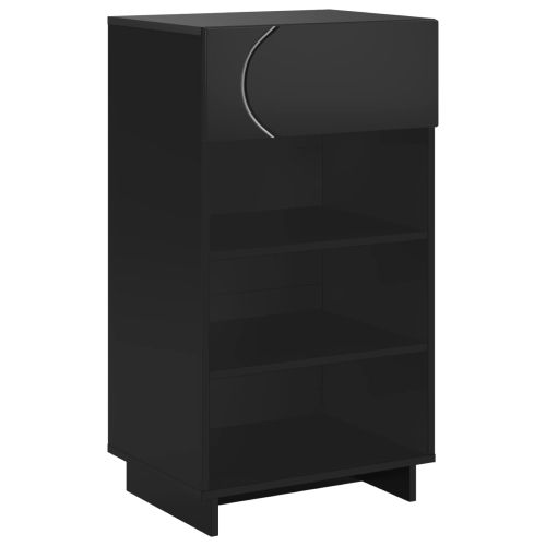 Шкаф за обувки 48 x 38 x 87,5 см Инженерно дърво Черно