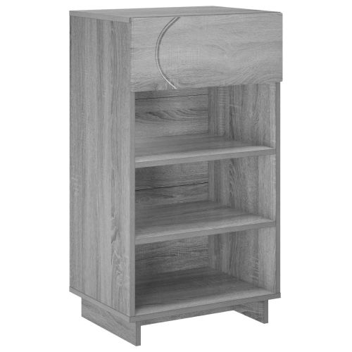 Шкаф за обувки 48 x 38 x 87,5 см Инженерно дърво Сив Сонома