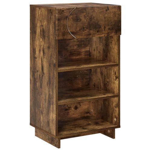 Шкаф за обувки 48 x 38 x 87,5 см Инженерно дърво Опушен дъб