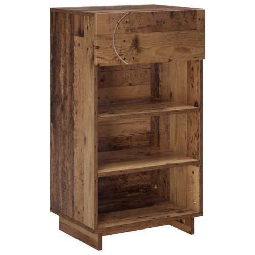 Шкаф за обувки 48 x 38 x 87,5 см Инженерно дърво Старо дърво